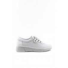Hakiki Deri Beyaz Kadın Casual Ayakkabı 408ZA703-D-88