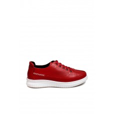 Hakiki Deri Kırmızı Kadın Casual Ayakkabı 583ZA402
