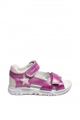 Hakiki Deri Fujy Saten Unisex Çocuk Klasik Sandalet 006FA700