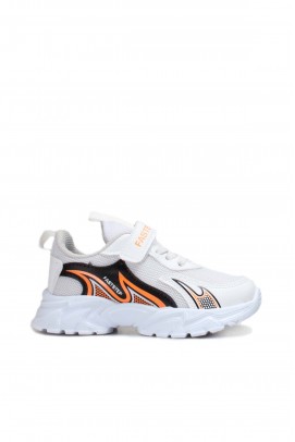 Beyaz Siyah Unisex Çocuk Serisonu Ayakkabı 587XCA4016