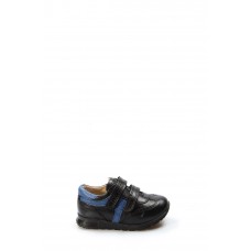 Hakiki Deri Siyah Mavi Bebek Casual Ayakkabı 006BA900