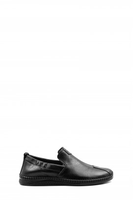 Hakiki Deri Siyah Erkek Casual Ayakkabı 127MA612