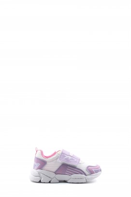 Beyaz Lila Unisex Çocuk Sneaker Ayakkabı 133XCAA-35