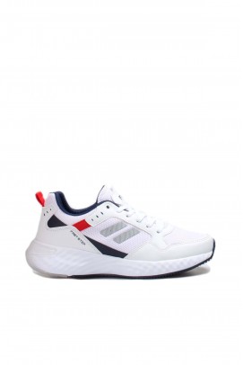 Beyaz Lacivert Kırmızı Erkek Sneaker Ayakkabı 572MA2456