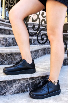 Siyah Kadın Sneaker Ayakkabı 416ZAFAIR