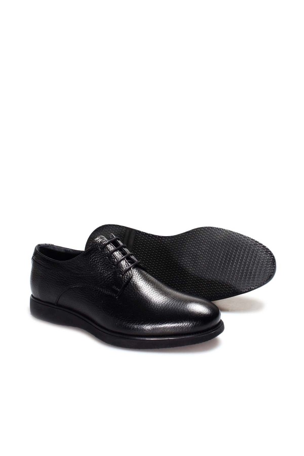 Hakiki Deri Siyah Erkek Serisonu Ayakkabı 594MA700-7