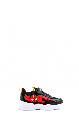 Siyah Kırmızı Anorak Unisex Çocuk Sneaker Ayakkabı 615XCA023