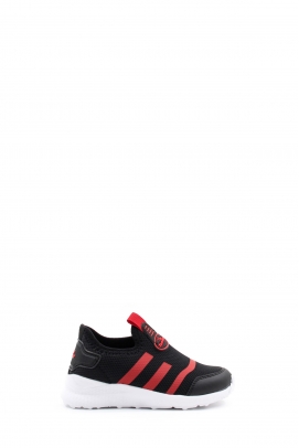 Siyah Kırmızı Unisex Çocuk Sneaker Ayakkabı 615XCAF790
