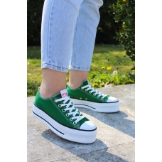 Yeşil Kadın Sneaker Ayakkabı 620ZA1907