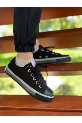 Siyah Unisex Çocuk Sneaker Ayakkabı 620FA0315