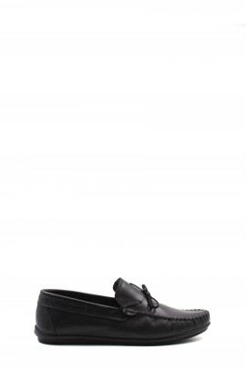 Hakiki Deri Siyah Erkek Loafer Ayakkabı 628MAF4002
