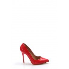 Kırmızı Rugan Kadın Stiletto Ayakkabı 629ZA005-1888