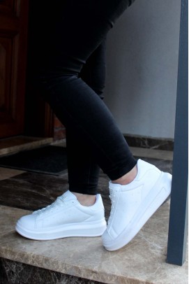 Beyaz Kadın Sneaker Ayakkabı 666ZA156
