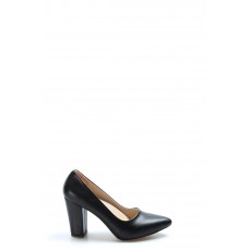 Siyah Kadın Kalın Topuklu Ayakkabı 919ZA900