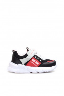 Sıyah Kırmızı Buz Unisex Çocuk Sneaker Ayakkabı 991XA1226