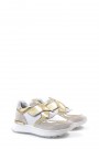 Hakiki Deri Beyaz Altın Kadın Casual Ayakkabı 757ZA24055    