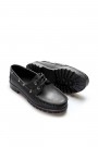 Hakiki Deri Siyah Erkek Serisonu Ayakkabı 858XA900    
