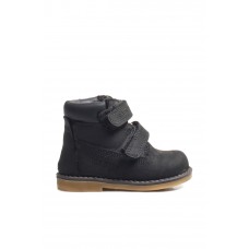 Hakiki Deri Black Nubuck Bebek Worker Bot 006SBA1001