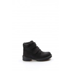 Hakiki Deri Siyah Unisex Çocuk Worker Bot 006SFA1001