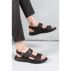 Hakiki Deri Kahve Erkek Klasik Sandalet 018MAG-208-71