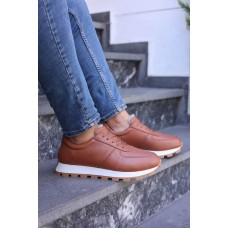 Hakiki Deri Taba Erkek Casual Ayakkabı 154KMA708