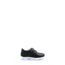 Hakiki Deri Siyah Unisex Çocuk Casual Ayakkabı 156XCA4009