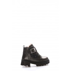 Hakiki Deri Kürklü Çelik Unisex Çocuk Klasik Bot 157KXA1774