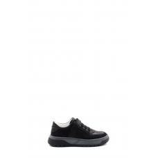 Hakiki Deri Black Nubuck Black Kız Çocuk Casual Ayakkabı 157XA2406