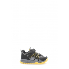 Black Gray Yellow Unisex Çocuk Sneaker Ayakkabı 615XCA2000