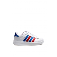 White Navy Blue Red Unisex Sneaker Ayakkabı 572XA2555