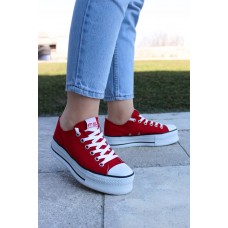 Kırmızı Kadın Sneaker Ayakkabı 620ZA1907
