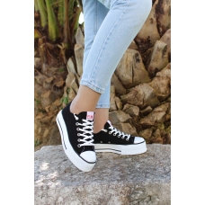 Siyah Kadın Sneaker Ayakkabı 620ZA1907