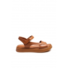 Hakiki Deri Taba Kadın Klasik Sandalet 621ZA842