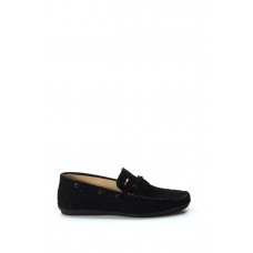 Hakiki Deri Black Suede Erkek Loafer Ayakkabı 628MA01