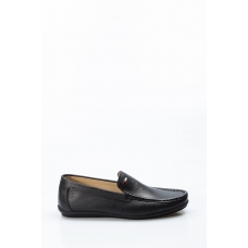 Hakiki Deri Siyah Erkek Loafer Ayakkabı 628MA02