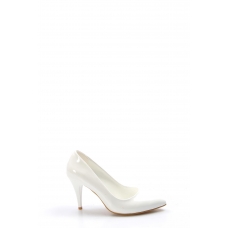 White Patent Kadın Stiletto Ayakkabı 629ZA039-089