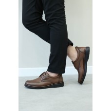 Hakiki Deri Ortopedik Taba Erkek Casual Ayakkabı 662MA208