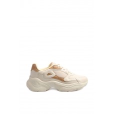 Ekru Taba Kadın Sneaker Ayakkabı 666ZA152