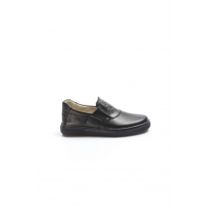 Hakiki Deri Siyah Unisex Çocuk Casual Ayakkabı 770FA916