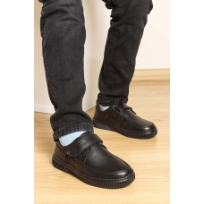 Hakiki Deri Siyah Unisex Çocuk Casual Ayakkabı 770FA917
