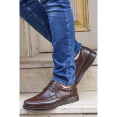 Hakiki Deri Ortopedik Brown Erkek Casual Ayakkabı 815MA1302