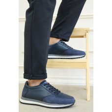 Hakiki Deri Ortopedik Lacivert Erkek Casual Ayakkabı 815MA5505-1