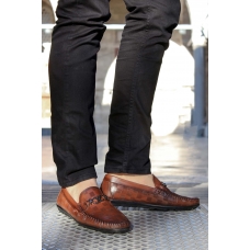 Hakiki Deri Taba Erkek Loafer Ayakkabı 819MA109