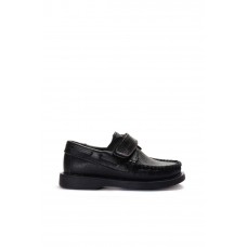 Hakiki Deri Siyah Unisex Çocuk Casual Ayakkabı 837XCA666