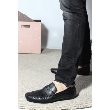 Hakiki Deri Siyah Erkek Loafer Ayakkabı 858MA411