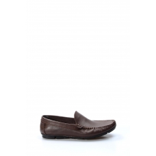 Hakiki Deri Kahve Erkek Loafer Ayakkabı 858MA400