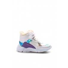 White Turquoise Lilac Unisex Çocuk Spor Bot 868SPXCA053