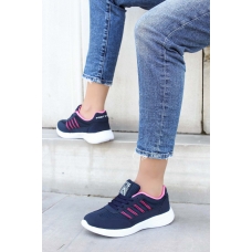 Lacivert Fuşya Kadın Sneaker Ayakkabı 925ZA221