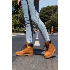 Hakiki Deri Gingery Nubuck Unisex Outdoor Bot 938SGA50