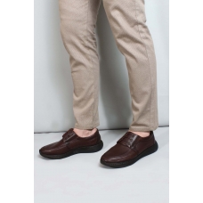 Hakiki Deri Ortopedik Brown Erkek Casual Ayakkabı 951MA203